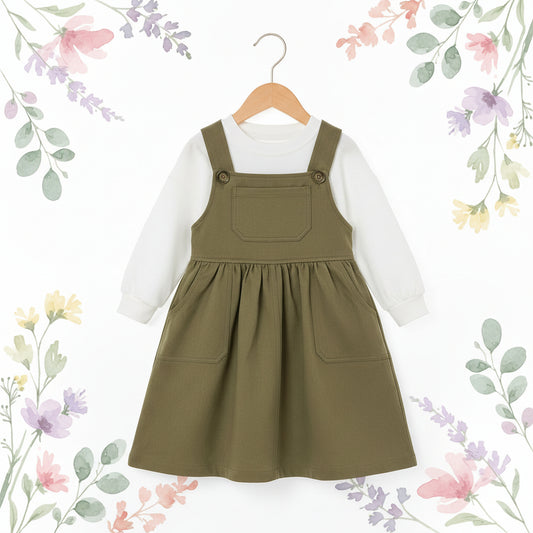 Solid Color Baby Girls Frock Skirt