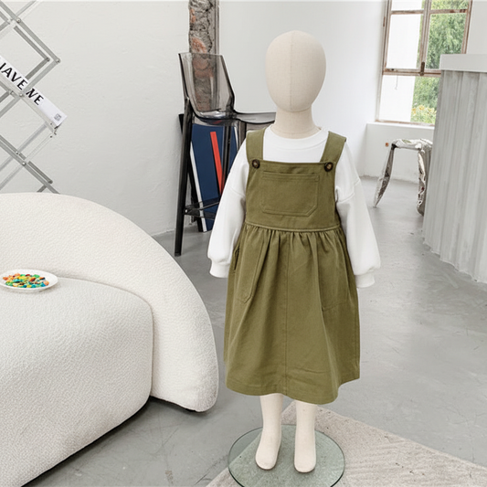 Solid Color Baby Girls Frock Skirt